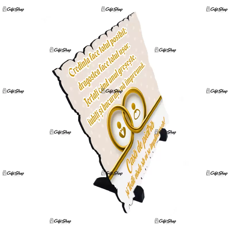 Credinta face totul posibil placheta cu picioruse, placheta cu mesaj